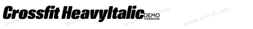 Crossfit HeavyItalic字体转换